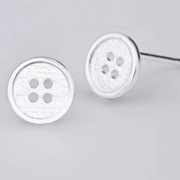 Jewelry - Sterling Silver 925 Button Stud Earrings